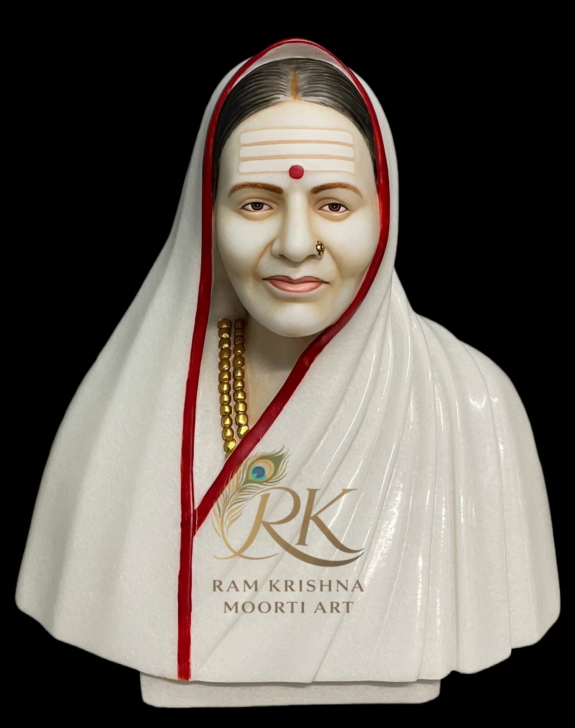 Elegant black marble statue crafted from Bheslana marble by Ram Krishna Moorti Art Jaipur