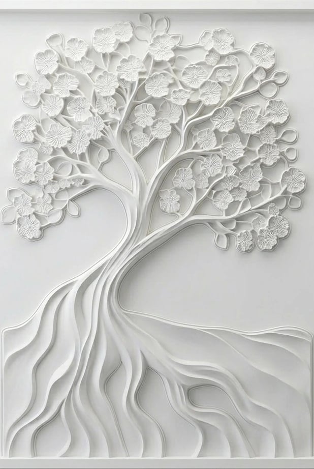 Modern marble CNC wall panel for luxury interior spaces