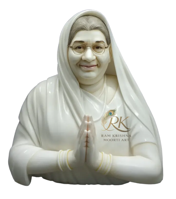 Custom marble bust sculpture handcrafted from white marble